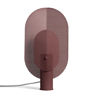 Blu Dot Filter Table Lamp - Oxblood In Burgundy