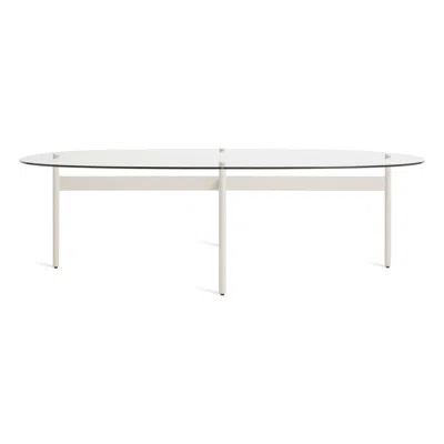 Blu Dot Flume Swoval Coffee Table - Putty In Gray