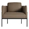 Blu Dot Getup Lounge Chair In Gabro Coffee