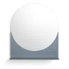 Blu Dot Glance Mirror - Grey Blue In White