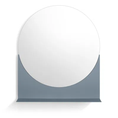 Blu Dot Glance Mirror - Grey Blue In White