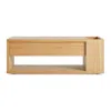Blu Dot Go Forth Bench - White Oak In Brown