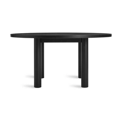 Blu Dot Good Times 60" Round Dining Table In Black On Ash