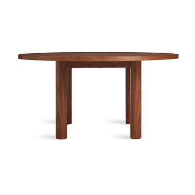 Blu Dot Good Times 60" Round Dining Table In Walnut