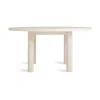 Blu Dot Good Times 60" Round Dining Table In Whitewashed Ash