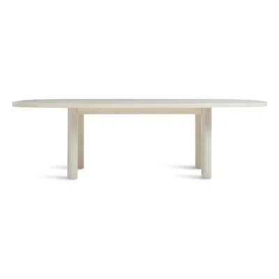 Blu Dot Good Times Dining Table - 100" Length / Whitewashed Ash In Gray