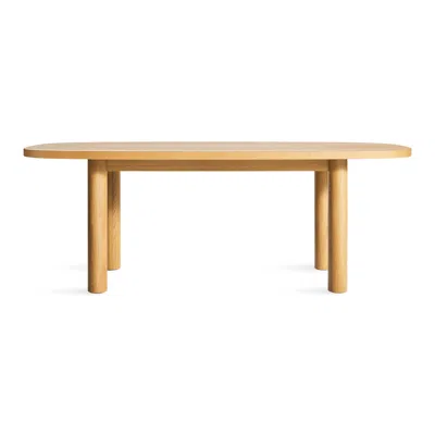 Blu Dot Good Times Dining Table - 82" Length / White Oak In Brown