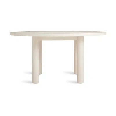 Blu Dot Good Times Round Dining Table - 60" Round / Whitewashed Ash In Gray