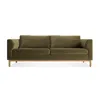 Blu Dot Guide 82" Sofa In Moss Velvet/white Oak