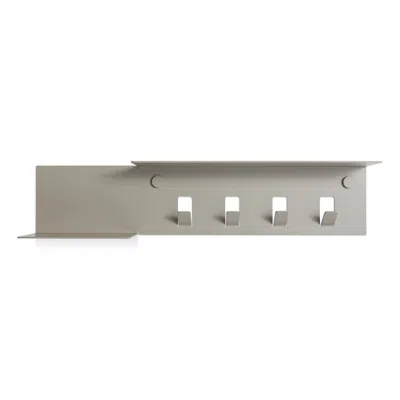 Blu Dot Hall Pass Wall Shelf With Hooks In Putty