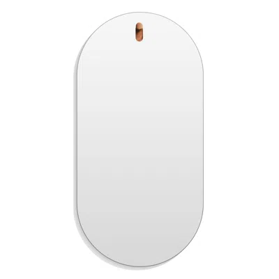 Blu Dot Hang 1 Capsule Mirror In Walnut