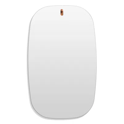 Blu Dot Hang 1 Large Swoval Mirror In Walnut
