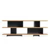 Blu Dot Happy Day Shelving 3 Shelf In White Oak/oblivion
