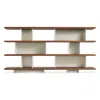 Blu Dot Happy Day Shelving 4 Shelf In Walnut/putty