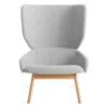 Blu Dot Heads Up Lounge Chair In Gabro Light Grey