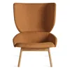 Blu Dot Heads Up Lounge Chair In Maharam Murmur In Argan/white Oak Base