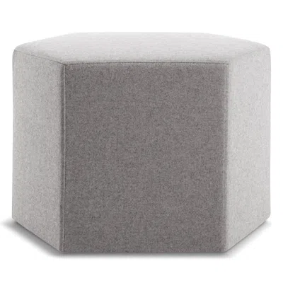 Blu Dot Hecks Ottoman - Vesper Light Grey In Gray