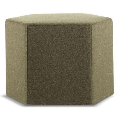 Blu Dot Hecks Ottoman - Vesper Olive In Green