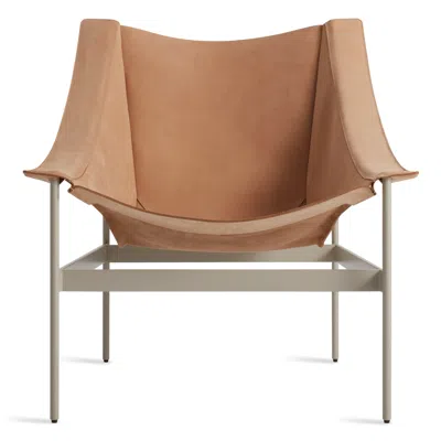 Blu Dot Heyday Lounge Chair In Sand Leather/putty