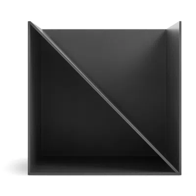 Blu Dot Hifive Magazine Rack - Oblivion In Black