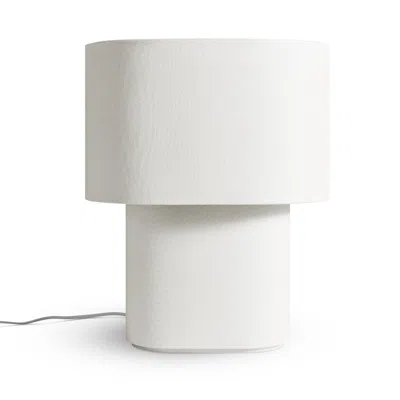 Blu Dot Hilla Large Table Lamp - Linen In White