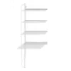 Blu Dot Hitch Add-on Bookcase And Desk In White/white