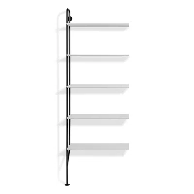Blu Dot Hitch Add-on Bookcase In Black/white