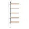 Blu Dot Hitch Add-on Bookcase In Black/white Oak