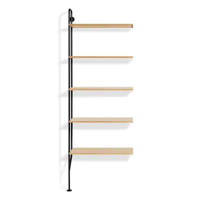 Blu Dot Hitch Add-on Bookcase In Black/white Oak