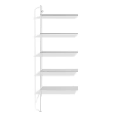 Blu Dot Hitch Add-on Bookcase In White/white