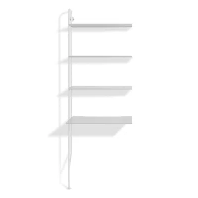 Blu Dot Hitch Add-on Bookcase And Desk - White / White
