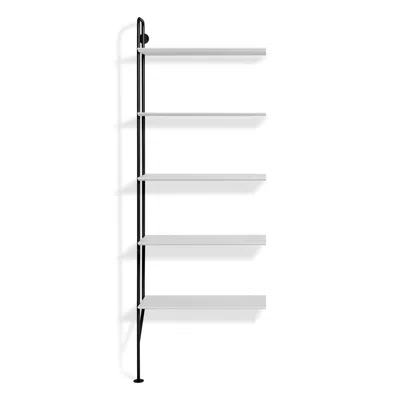 Blu Dot Hitch Add-on Bookcase - White / Black