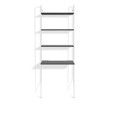 Blu Dot Hitch Bookcase And Desk - Black / White