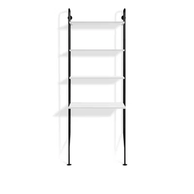 Blu Dot Hitch Bookcase And Desk - White / Black