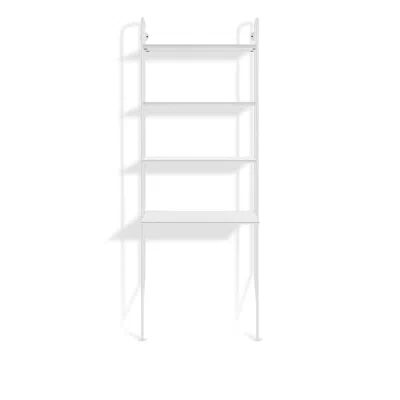 Blu Dot Hitch Bookcase And Desk In White/white
