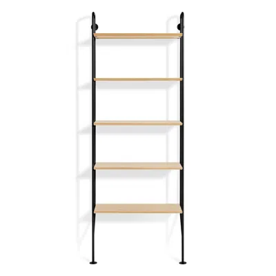 Blu Dot Hitch Bookcase In Black/white Oak