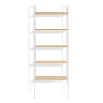 Blu Dot Hitch Bookcase In White/white Oak