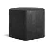 Blu Dot Hoard Tall Side Table With Storage In Black-stained Acacia