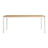Blu Dot Hold Tight 76" Outdoor Dining Table In Teak W/carbon Base