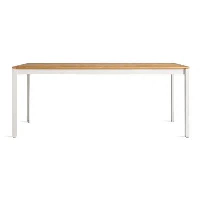 Blu Dot Hold Tight 76" Outdoor Dining Table - Teak / White