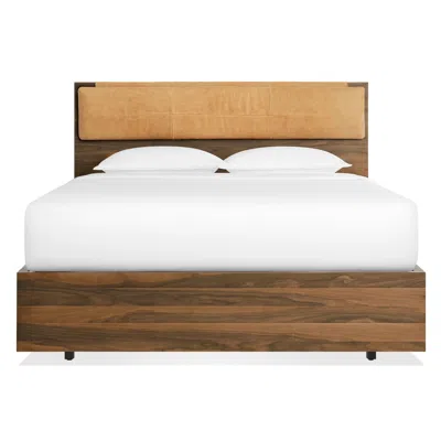 Blu Dot Homecoming Headboard Cushion - Queen / Camel Leather In Brown
