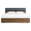 Blu Dot Homecoming King Headboard Cushion In Ink Leather