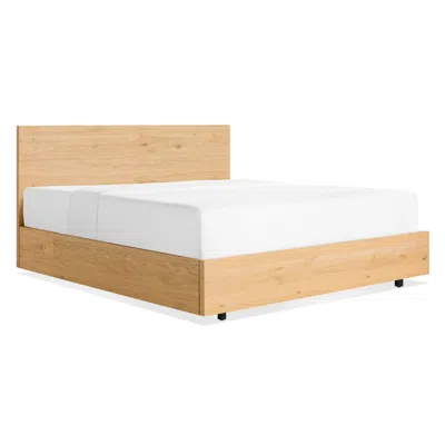 Blu Dot Homecoming Storage Bed - King / White Oak In Brown