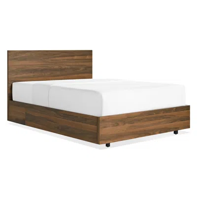 Blu Dot Homecoming Storage Bed - Queen / Walnut In Brown