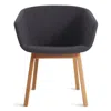 Blu Dot Host Dining Chair In Rostenkowski Blue/white Oak