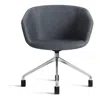 Blu Dot Host Leather Task Chair In Ink Leather