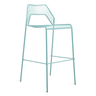 Blu Dot Hot Mesh Barstool - Barstool / Aqua In Blue