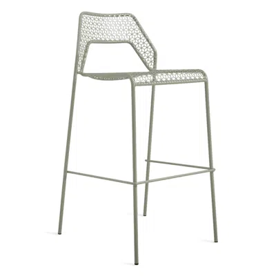 Blu Dot Hot Mesh Barstool - Barstool / Grey Green In Gray