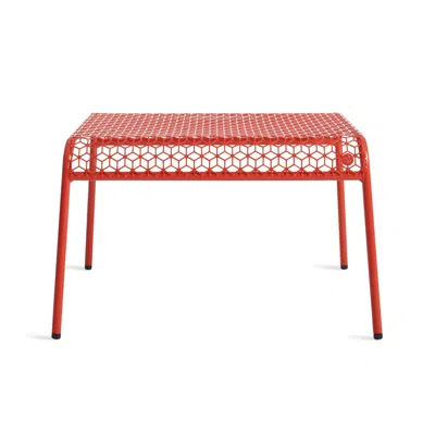 Blu Dot Hot Mesh Ottoman - Humble Red