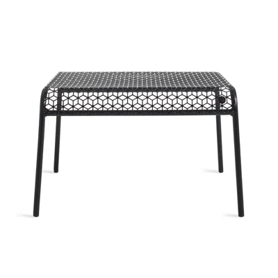 Blu Dot Hot Mesh Ottoman - Natural Yellow In Black